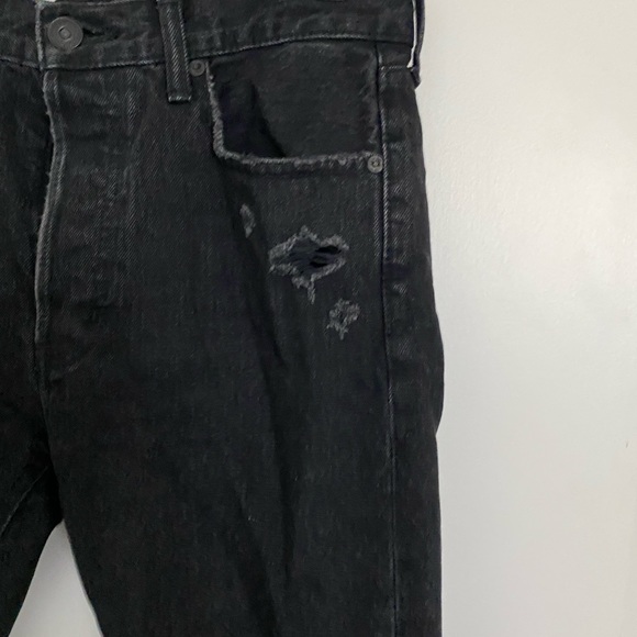 Moussy Vintage straight leg jeans button fly distressed - Picture 4 of 4